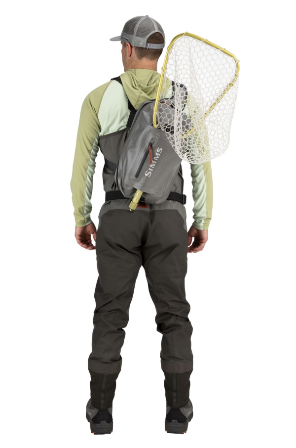 Simms waterproof sling pack, Dry Creek Z for fishing and outdoor activities.